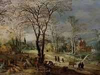 GG 66  GG 66, Joos de Momper (1564-1635), Der Herbst (aus der Serie der Vier Jahreszeiten), Eichenholz, 54,8 X 96,7 cm